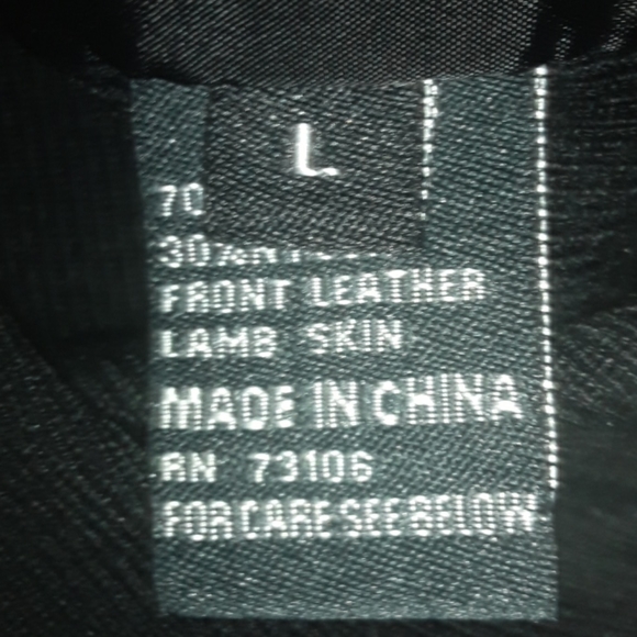 Michael Simon lambskin embroidery floral jacket L - Picture 6 of 6